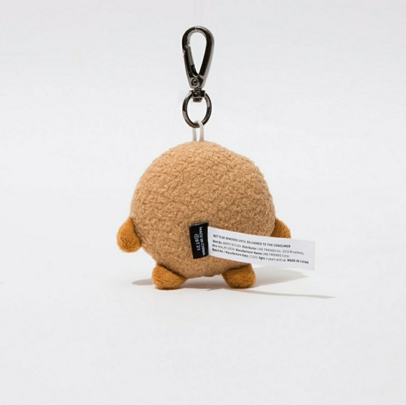Line Friends x BT21 Shooky Charm Plush Keychain - Picture 5 of 5